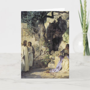Jesus und die Sünder Feiertagskarte
