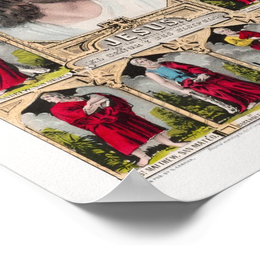 Jesus und die Zwölf Apostel Poster (Ecke)