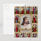 Jesus und die zwölf Apostel Postkarte (Vorne/Hinten)