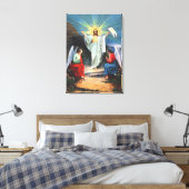 Jesus und Engel Leinwanddruck (Insitu (Schlafzimmer))