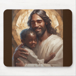 Jesus und Engel Mousepad