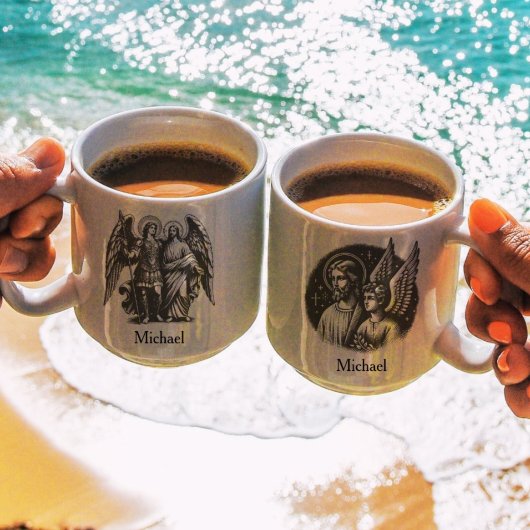 Jesus und Erzengel Religious Christlich Kaffeetasse