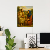 Jesus und Frau am Well ™ LDS Wall Poster (Heimbüro)