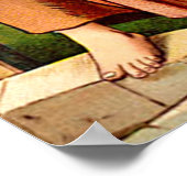 Jesus und Frauen auf dem Brunnenposter Poster (Ecke)