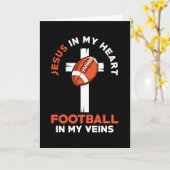 Jesus und Fußball Christliches Sprichwort Karte (Gelbe Blume)