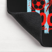 Jesus und Fußball liebende Mutter Glaube religiöse Mousepad (Ecke)