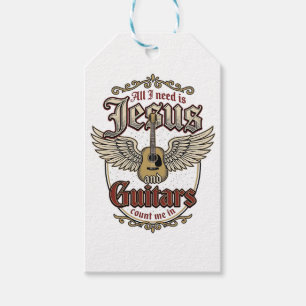 Jesus und Gitarren Vintage Christliche Gitarre Geschenkanhänger