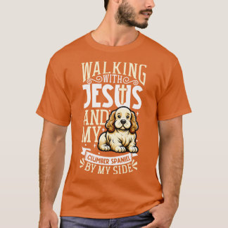 Jesus und Hund Clumber Spaniel T-Shirt