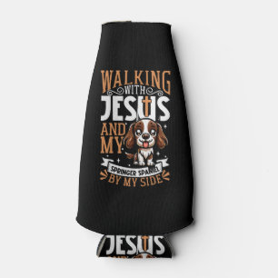 Jesus und Hund - Englisch Springer Spaniel Flaschenkühler