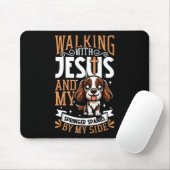 Jesus und Hund - Englisch Springer Spaniel Mousepad (Mit Mouse)