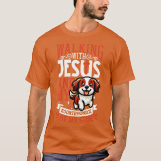 Jesus und Hund Kooikerhondje T-Shirt