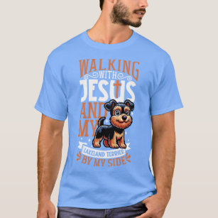 Jesus und Hund Lakeland Terrier T-Shirt