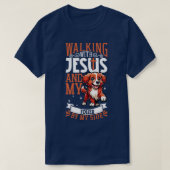 Jesus und Hund Nova Scotia Duck Tolling Retriever T-Shirt (Design vorne)