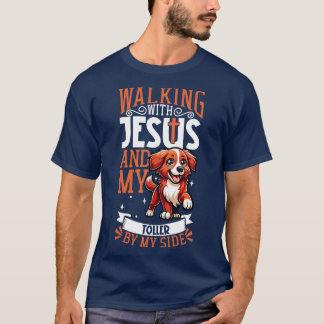 Jesus und Hund Nova Scotia Duck Tolling Retriever T-Shirt