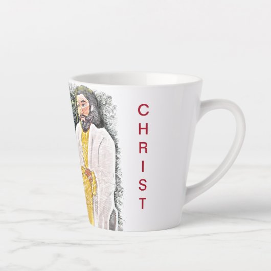 Jesus und ich mit Kaffee oder Tee Latte Tasse (Rechts)