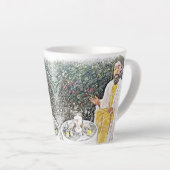 Jesus und ich mit Kaffee oder Tee Milchtasse (Rechte Ecke)