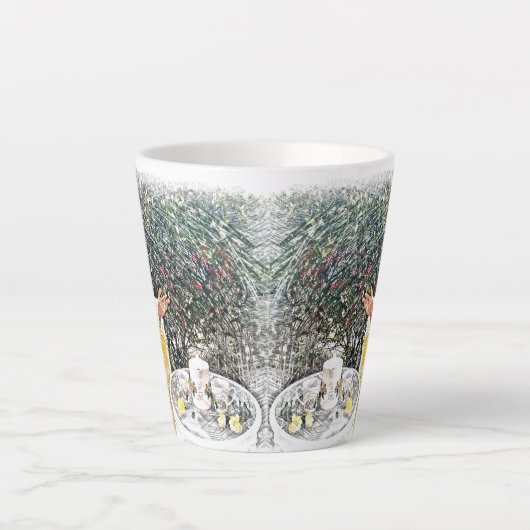 Jesus und ich mit Kaffee oder Tee Milchtasse (Vorderseite)