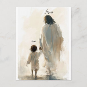 Jesus und ich postkarte