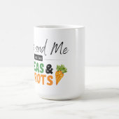 Jesus und ich sind wie Erbsen und Karotten Kaffeetasse (Mittel)