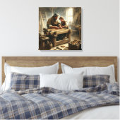 Jesus und Joseph 1 Leinwanddruck (Insitu (Schlafzimmer))