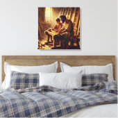 Jesus und Joseph 2 Leinwanddruck (Insitu (Schlafzimmer))