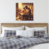 Jesus und Joseph 2 Leinwanddruck (Insitu (Schlafzimmer))