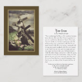 Jesus und junges Mädchen, die quere heilige Karte (Vorne/Hinten)