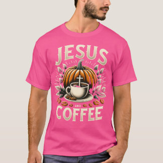 Jesus und Kaffee Inspirierender Kaffee Jesus Chris T-Shirt