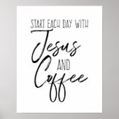 Jesus und Kaffee Poster (Vorne)