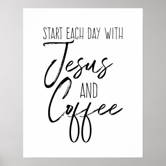 Jesus und Kaffee Poster (Vorne)