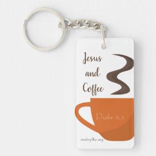 Jesus und Kaffee Schlüsselanhänger