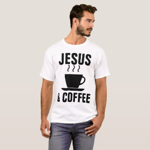 JESUS UND KAFFEE T - Shirt, Coole Christliche T-Sh T-Shirt