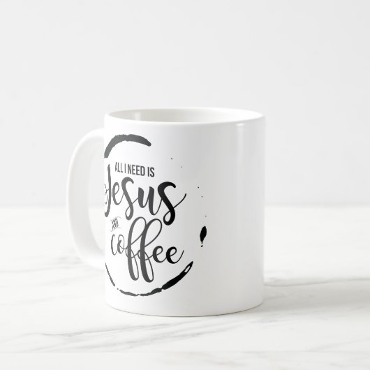 Jesus- und Kaffee-Tasse Kaffeetasse (Vorderseite Links)