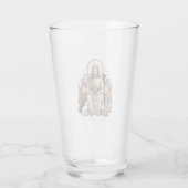 Jesus und Katzen Vintage Glas (Rückseite)