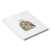 Jesus und Katzen Vintage Notizblock (angewinkelt)