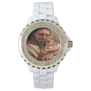 Jesus und Kind Armbanduhr
