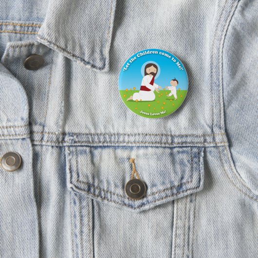 Jesus und Kind Button (Beispiel)