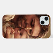 Jesus und Kind iPhone Hülle (Rückseite (Horizontal))