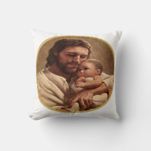 Jesus und Kind Kissen