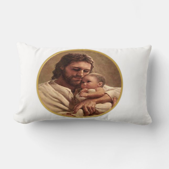 Jesus und Kind Lendenkissen (Vorderseite)