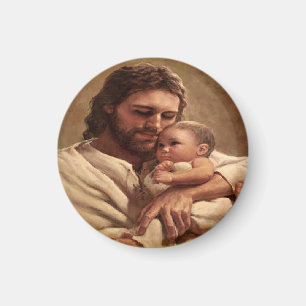 Jesus und Kind Magnet
