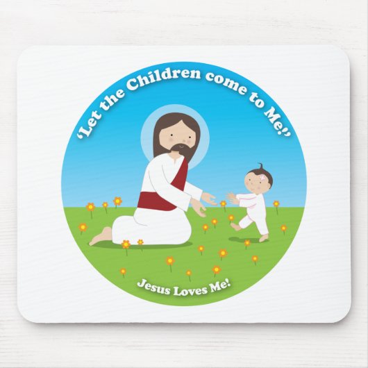 Jesus und Kind Mousepad (Vorne)