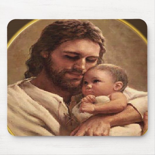Jesus und Kind Mousepad (Vorne)