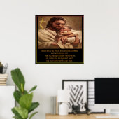 Jesus und Kind Poster (Heimbüro)