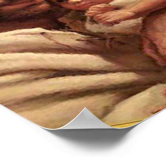 Jesus und Kind Poster (Ecke)