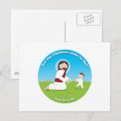 Jesus und Kind Postkarte (Vorne/Hinten)