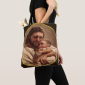 Jesus und Kind Tasche (Von Nahem)