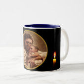 Jesus und Kind Zweifarbige Tasse (VorderseiteRechts)