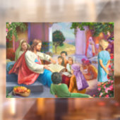 Jesus und Kinder Fensteraufkleber (Blatt 2)