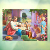 Jesus und Kinder Fensteraufkleber (Blatt 3)